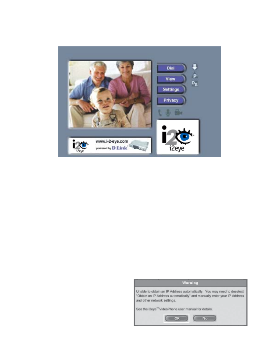 Using the configuration menu, Main screen | D-Link DVC-1000 User Manual | Page 24 / 69