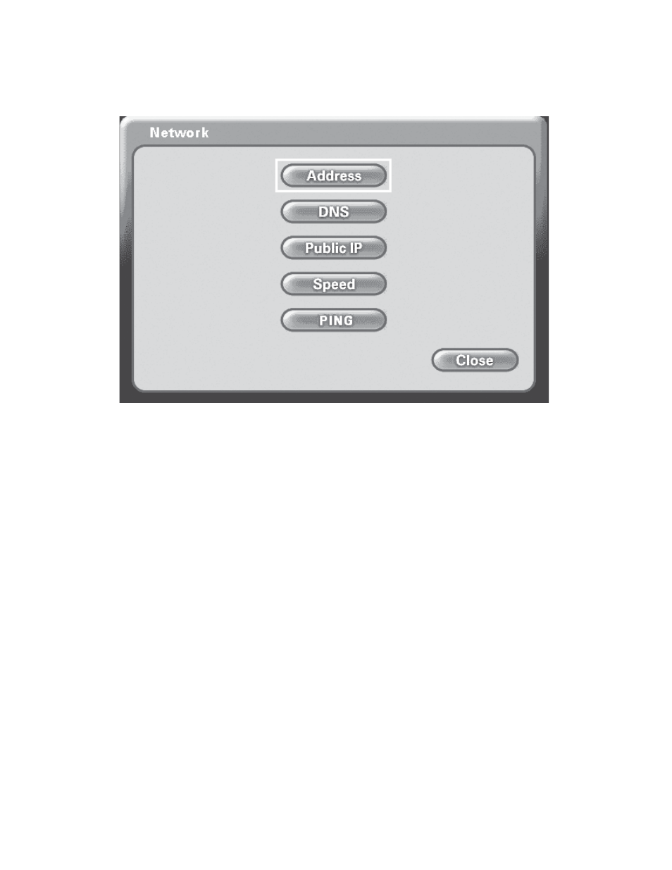 Using the configuration menu (continued), Main screen > settings > network | D-Link DVC-1000 User Manual | Page 31 / 69