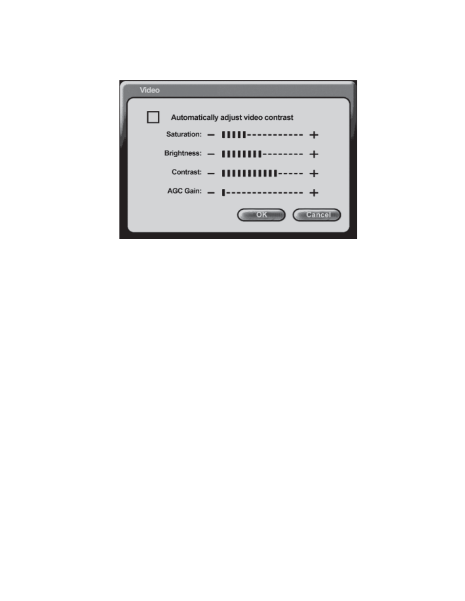 Using the configuration menu (continued), Main screen > settings > video | D-Link DVC-1000 User Manual | Page 39 / 69