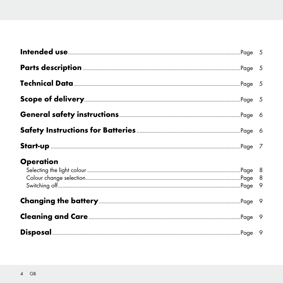 Livarno 102631-14-01 User Manual | Page 4 / 48