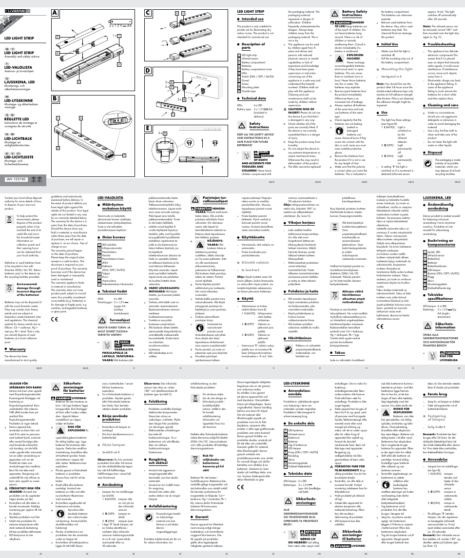 Livarno Z31064 / Z31064A User Manual | 2 pages