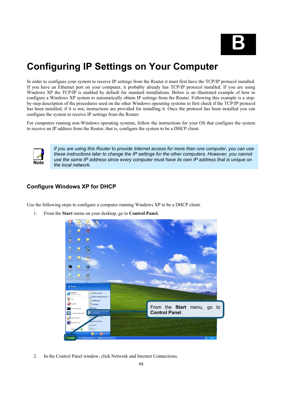 Configuring ip settings on your computer | D-Link DSL 2740B User Manual | Page 108 / 115