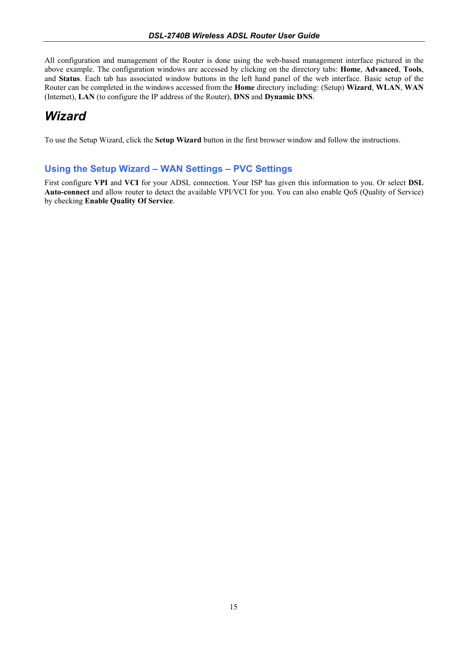 Wizard | D-Link DSL 2740B User Manual | Page 25 / 115