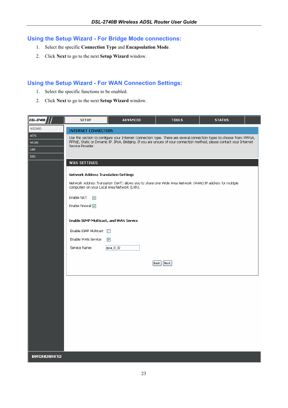 D-Link DSL 2740B User Manual | Page 33 / 115