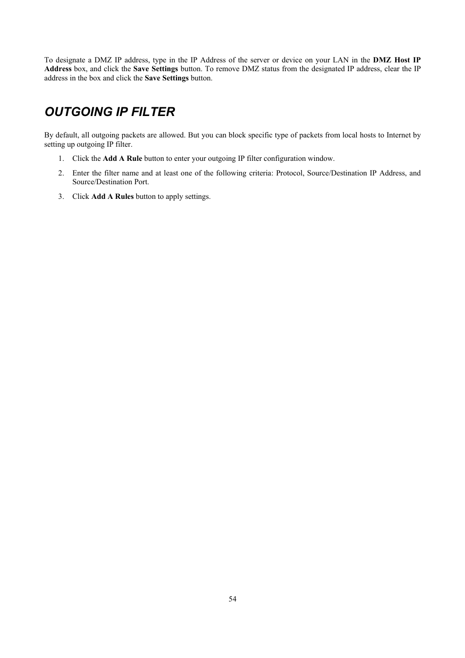 Outgoing ip filter | D-Link DSL 2740B User Manual | Page 64 / 115