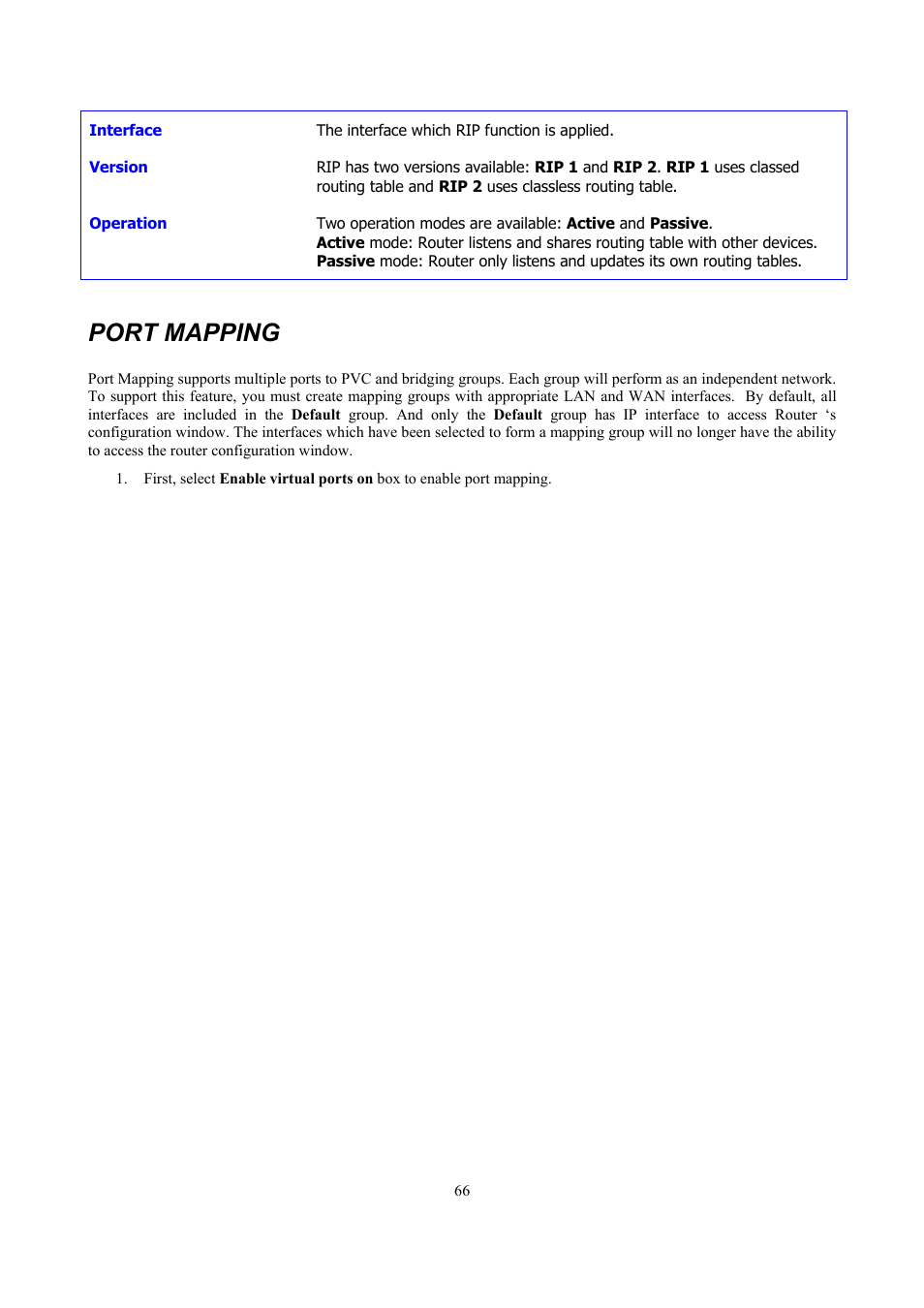 Port mapping | D-Link DSL 2740B User Manual | Page 76 / 115