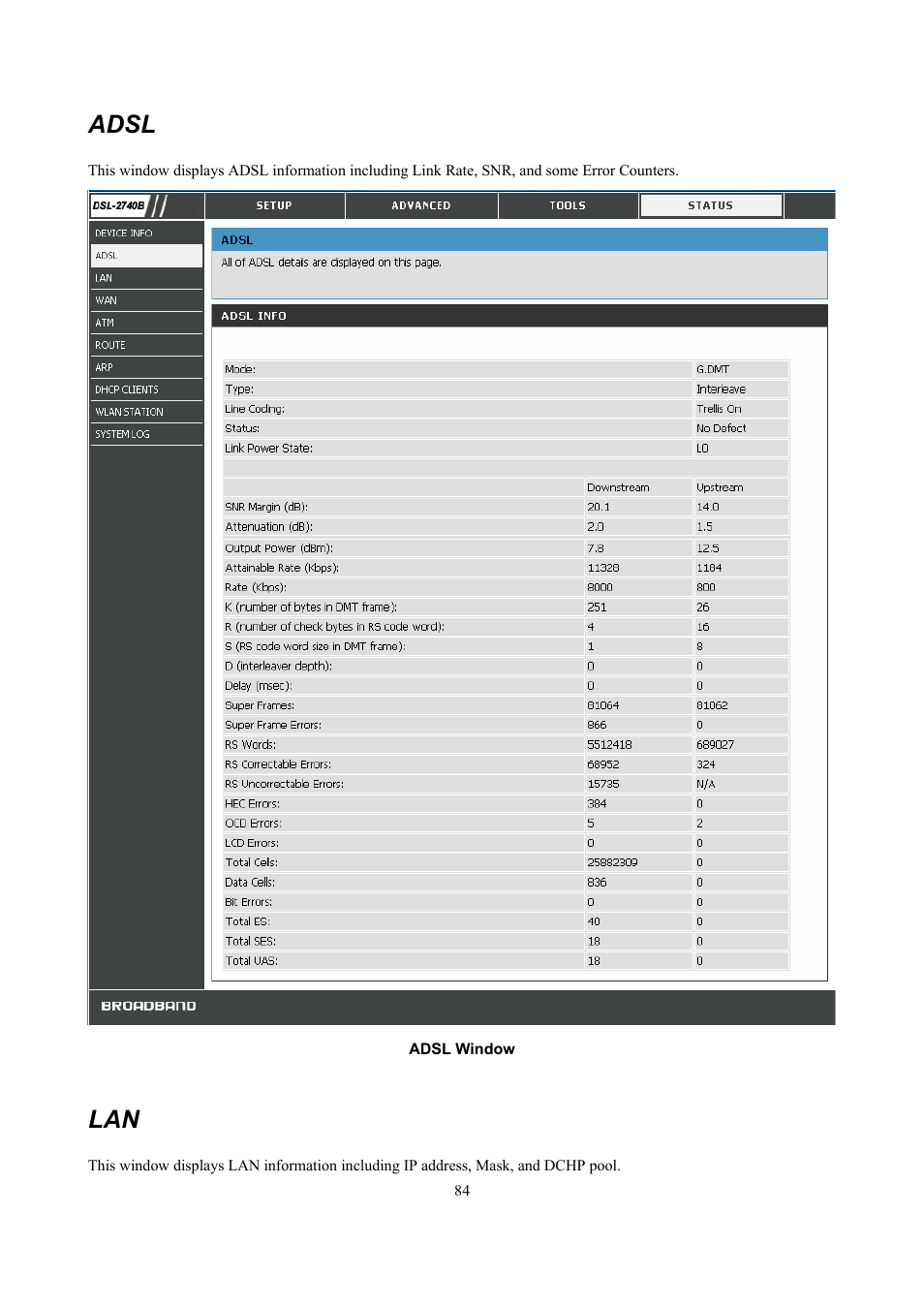 Adsl | D-Link DSL 2740B User Manual | Page 94 / 115