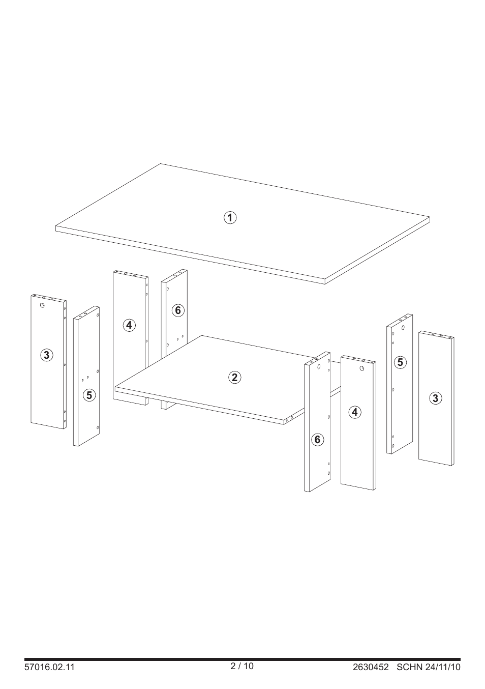 Livarno COFFEE TABLE User Manual | Page 2 / 10