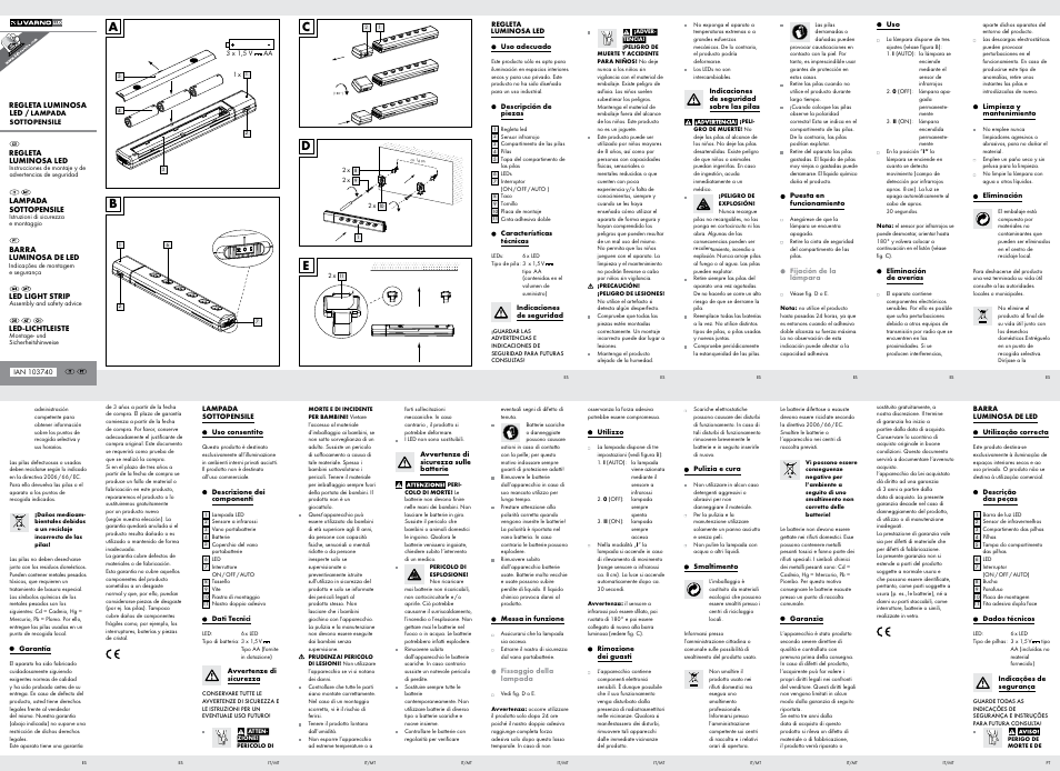 Livarno Z31064 / Z31064A User Manual | 2 pages