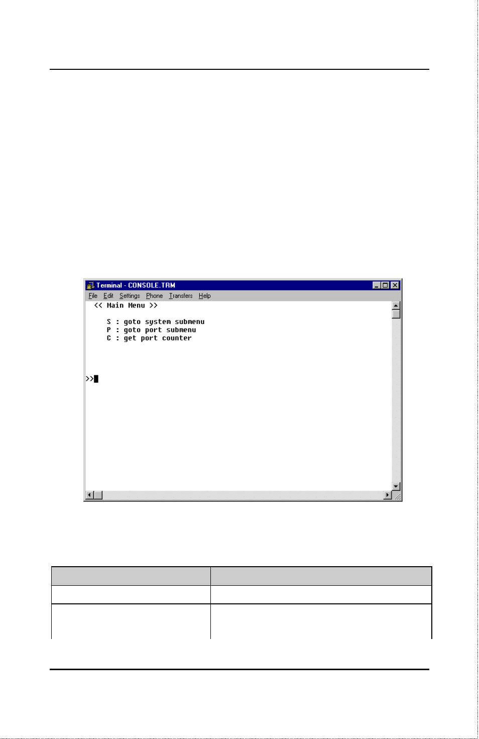 Navigating the console program screens | D-Link DES-1012 User Manual | Page 29 / 47