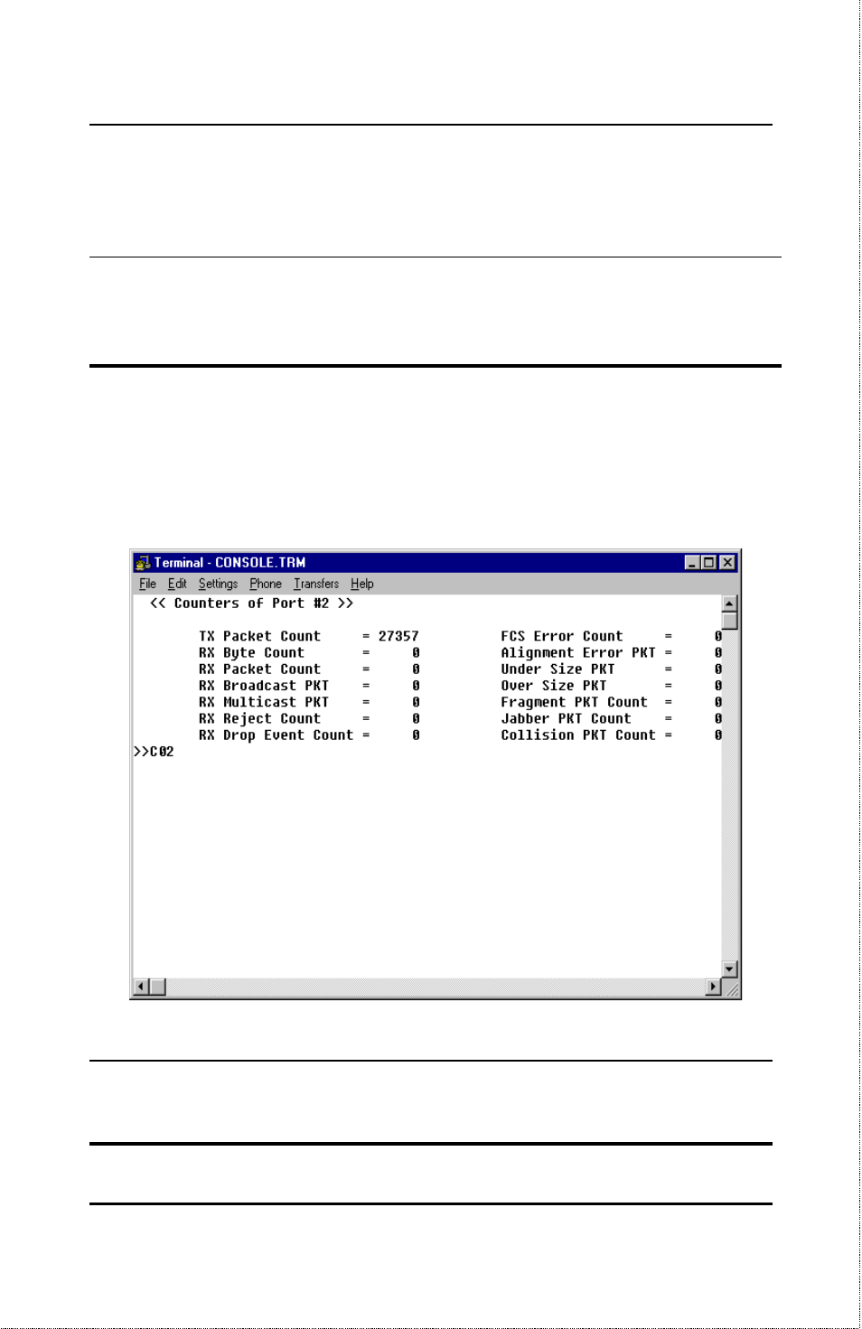 Port counter | D-Link DES-1012 User Manual | Page 35 / 47