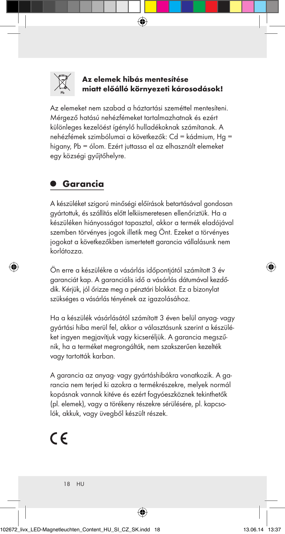 Garancia | Livarno 102672-14-01/102672-14-02/ 102672-14-03 User Manual | Page 18 / 40