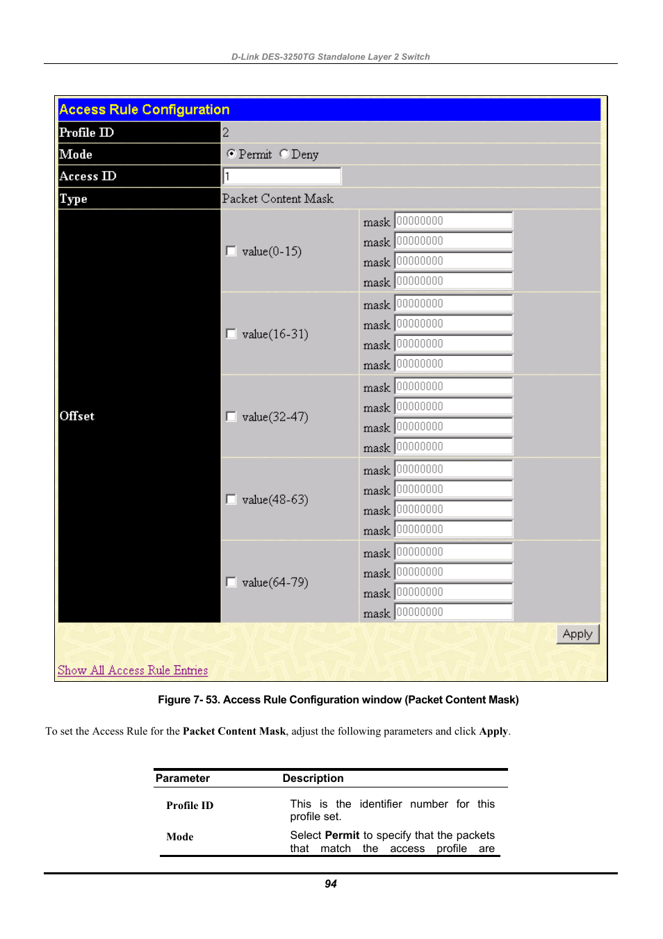 D-Link DES-3250TG User Manual | Page 104 / 186