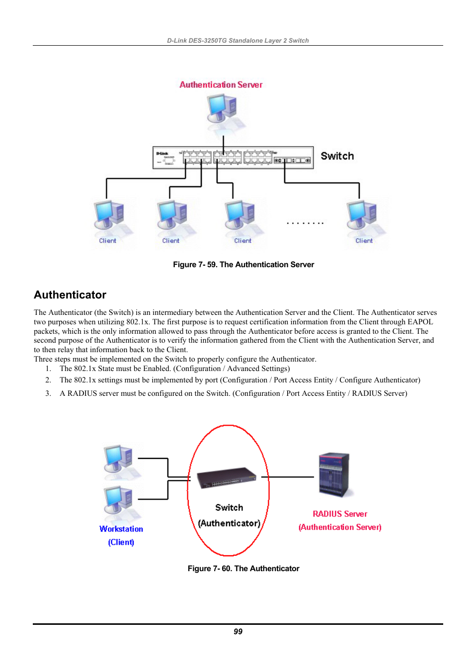 Authenticator | D-Link DES-3250TG User Manual | Page 109 / 186