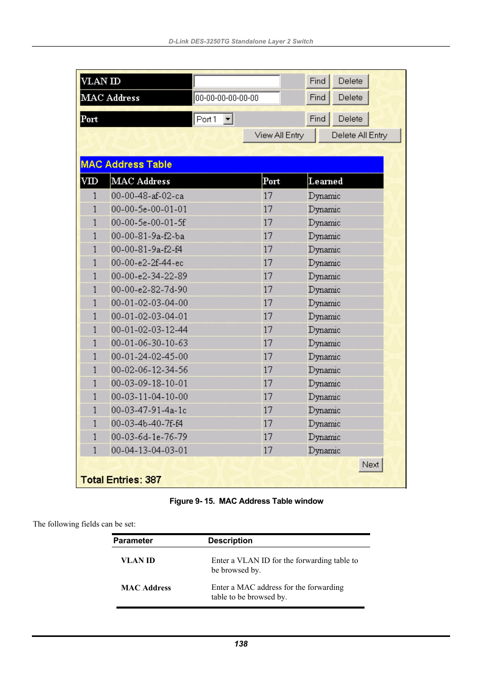 D-Link DES-3250TG User Manual | Page 148 / 186