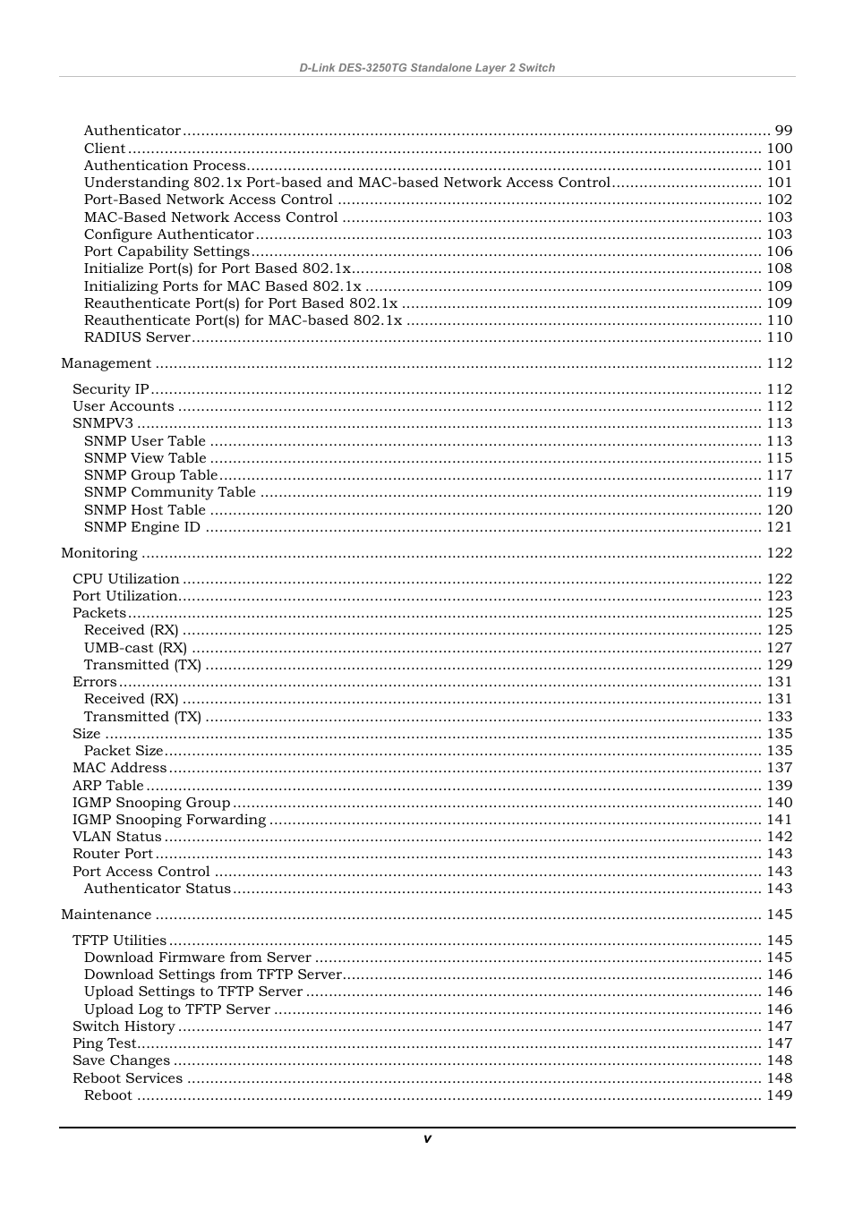 D-Link DES-3250TG User Manual | Page 5 / 186