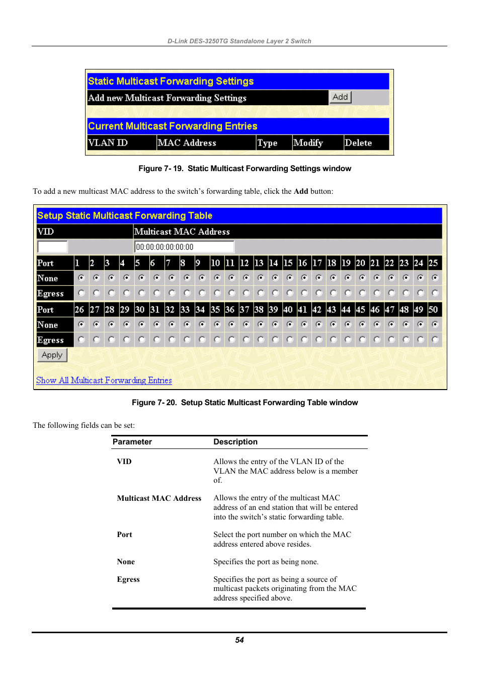 D-Link DES-3250TG User Manual | Page 64 / 186