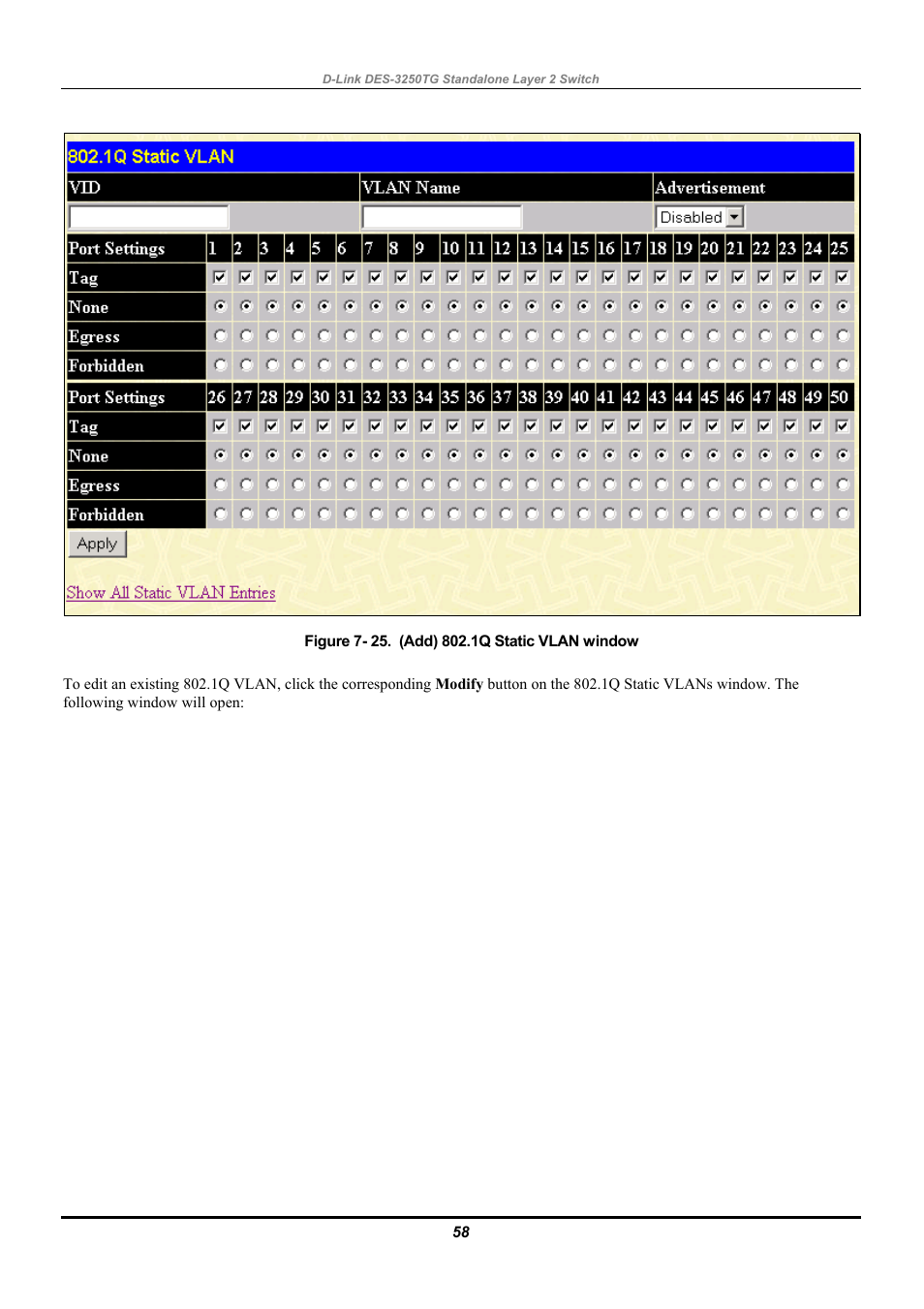 D-Link DES-3250TG User Manual | Page 68 / 186