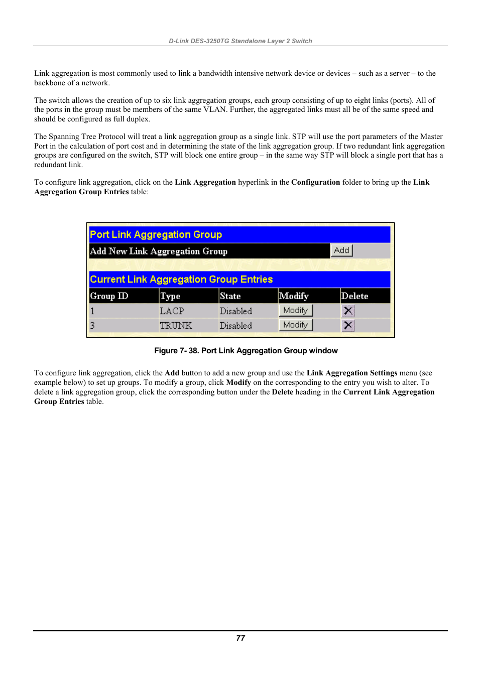 D-Link DES-3250TG User Manual | Page 87 / 186