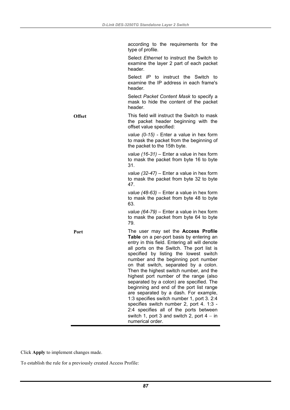 D-Link DES-3250TG User Manual | Page 97 / 186