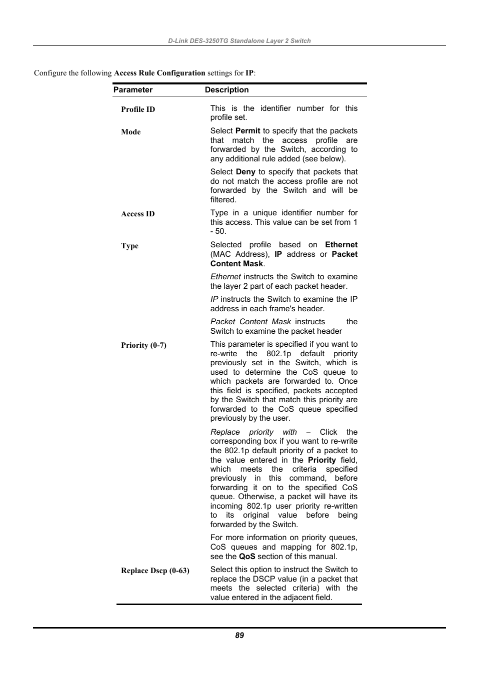 D-Link DES-3250TG User Manual | Page 99 / 186