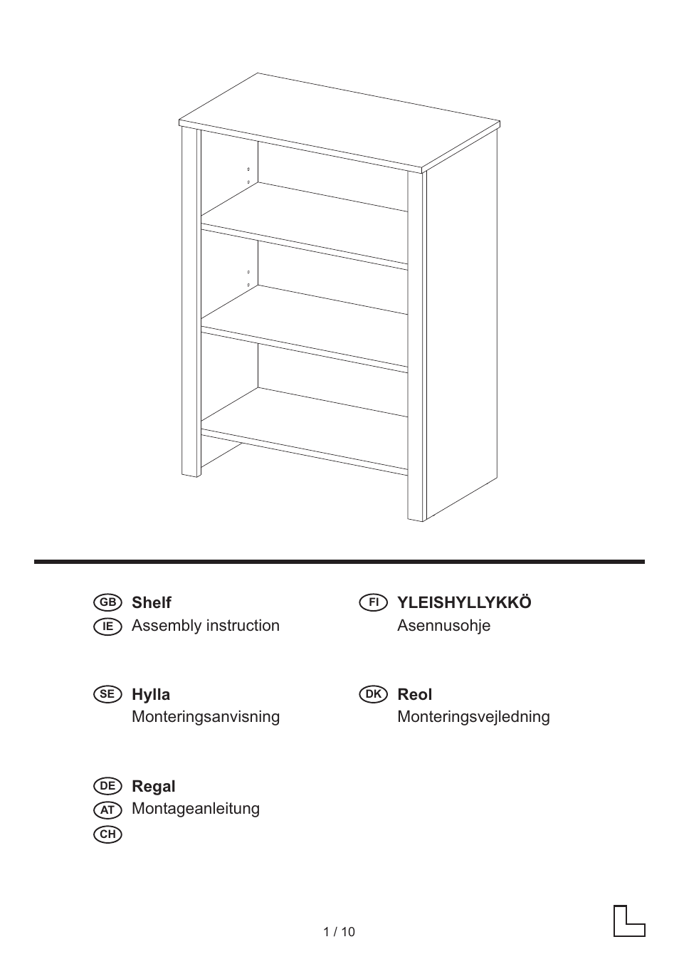 Livarno SHELVING UNIT User Manual | 10 pages