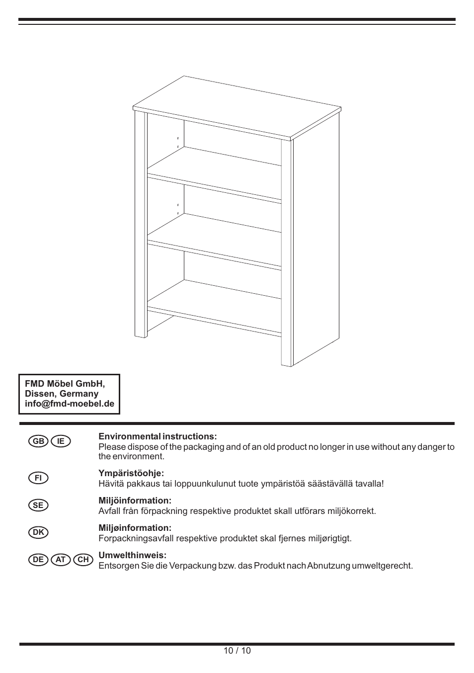 Livarno SHELVING UNIT User Manual | Page 10 / 10