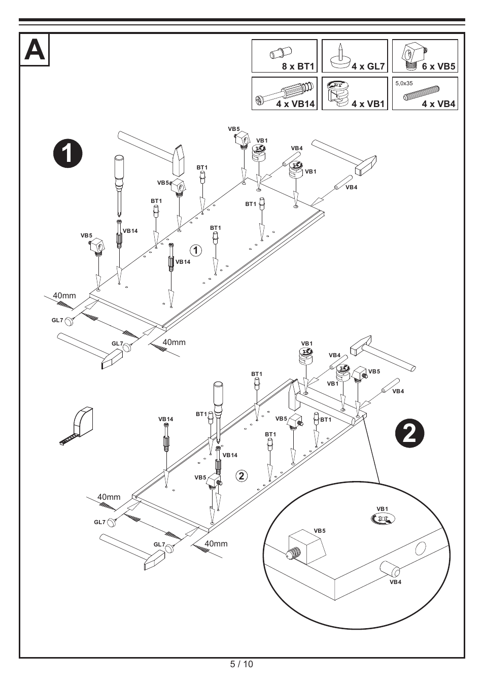 Livarno SHELVING UNIT User Manual | Page 5 / 10