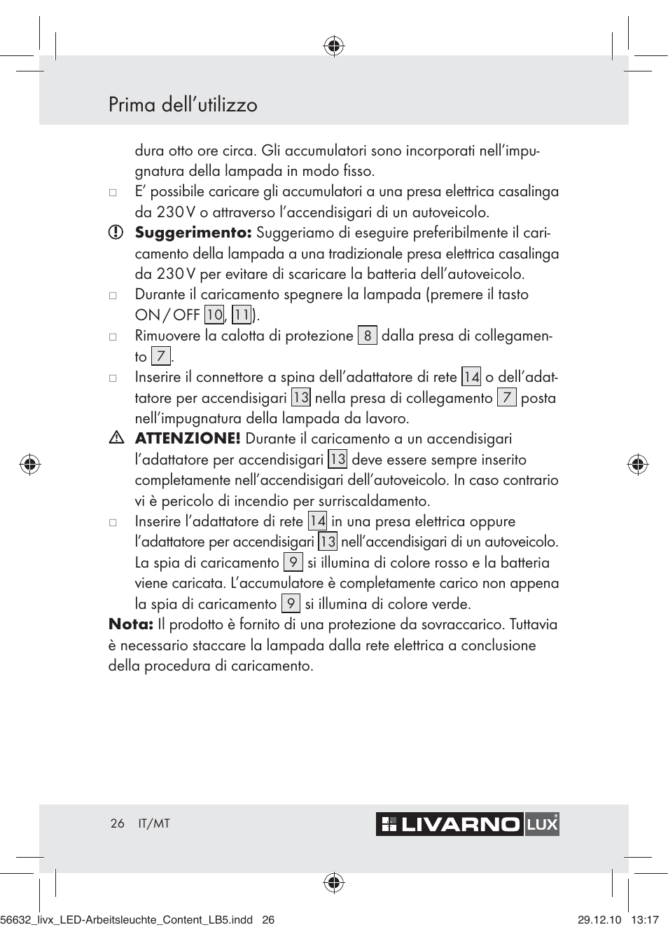 Prima dell’utilizzo | Livarno Z30503-BS User Manual | Page 24 / 62