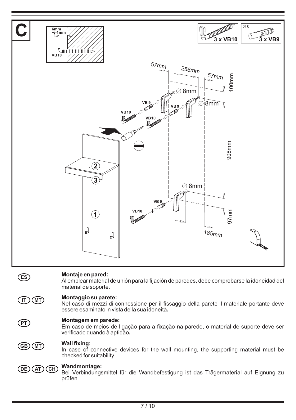 Livarno COAT RAIL User Manual | Page 7 / 10