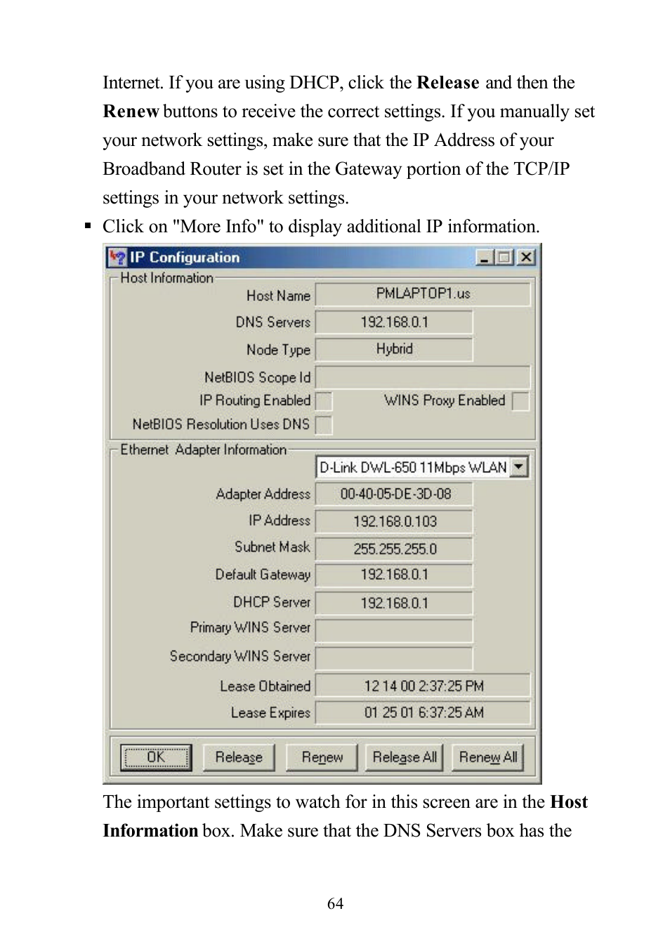 D-Link DI-713P User Manual | Page 64 / 80