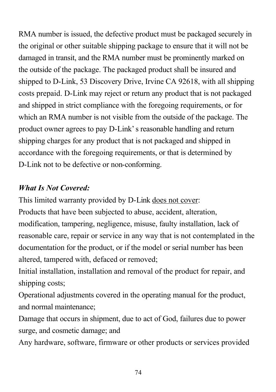 D-Link DI-713P User Manual | Page 74 / 80