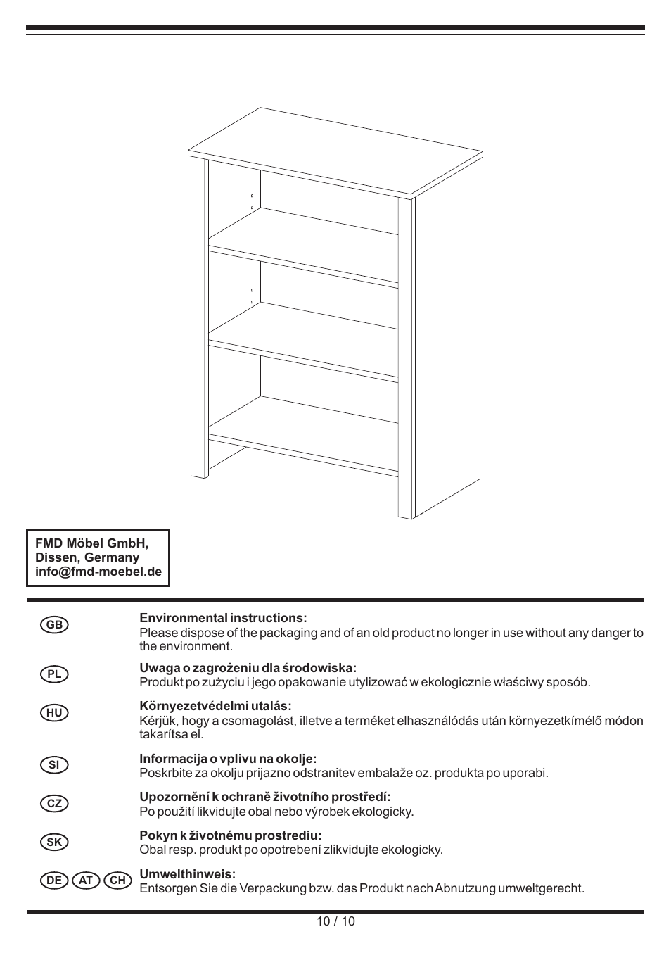 Livarno SHELVING UNIT User Manual | Page 10 / 10