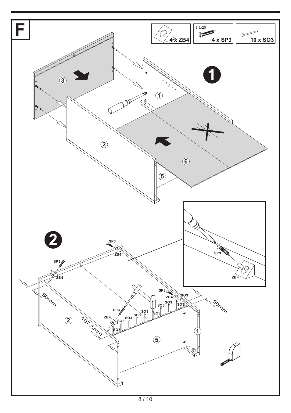 Livarno SHELVING UNIT User Manual | Page 8 / 10