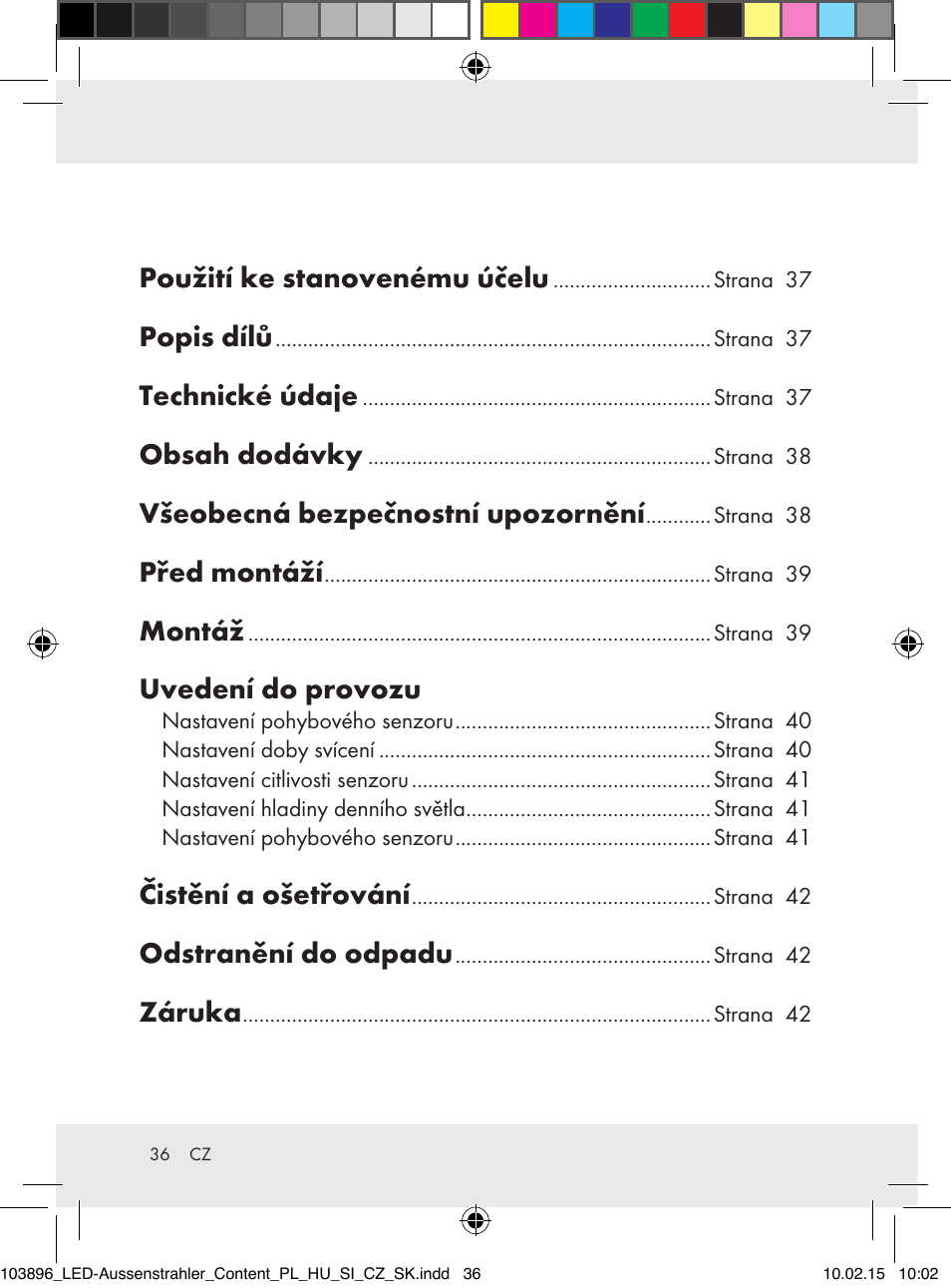 Livarno Z31710A, Z31710B User Manual | Page 36 / 63