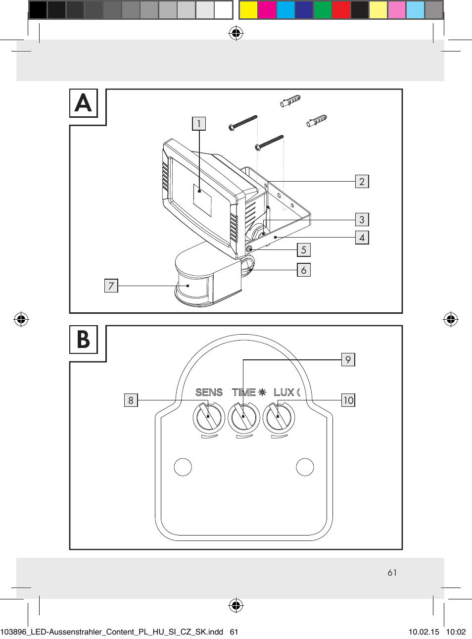 Livarno Z31710A, Z31710B User Manual | Page 61 / 63