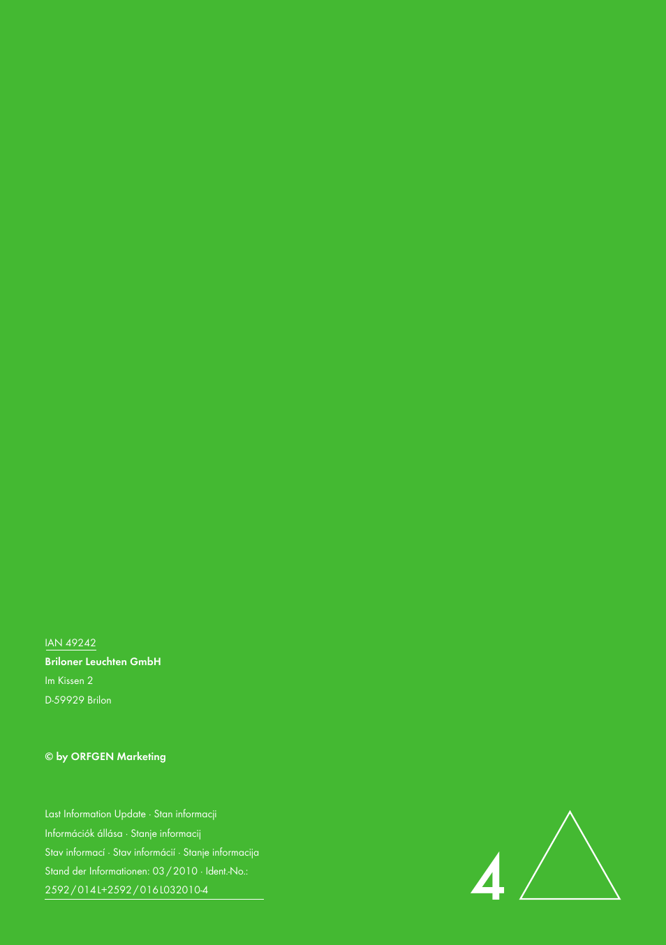 Livarno 2592/014L·2592/016L User Manual | Page 57 / 57