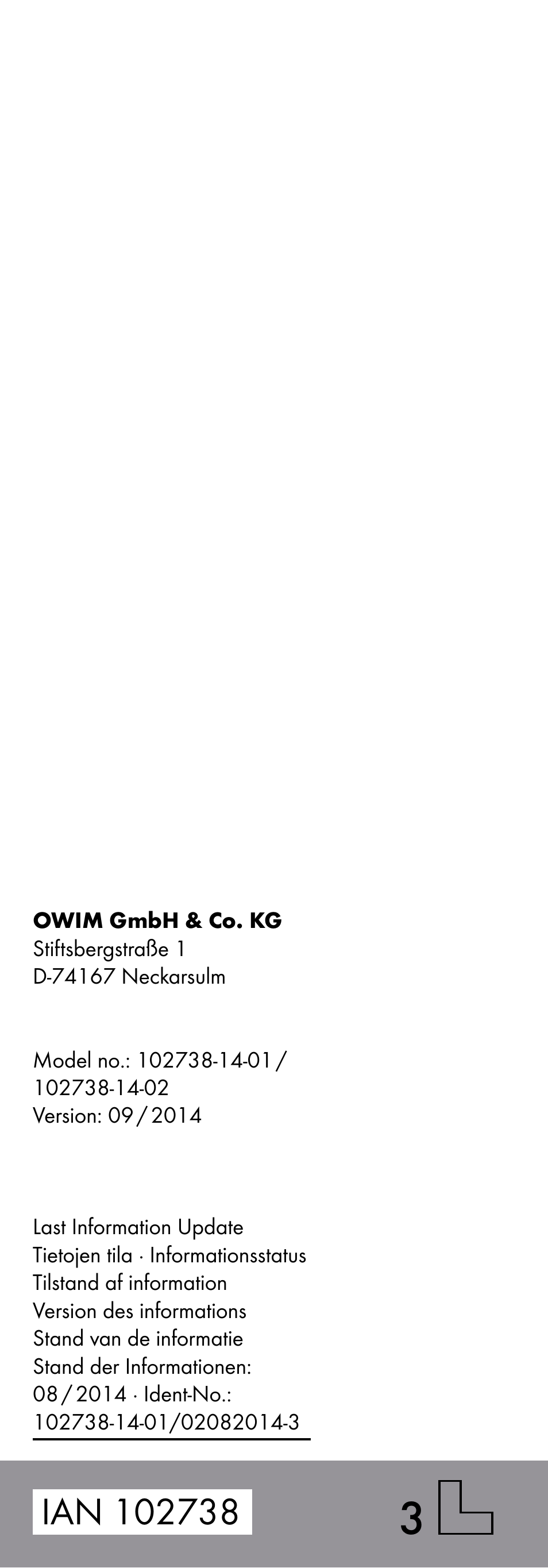 Livarno 102738-14-01/ 102738-14-02 User Manual | Page 102 / 102