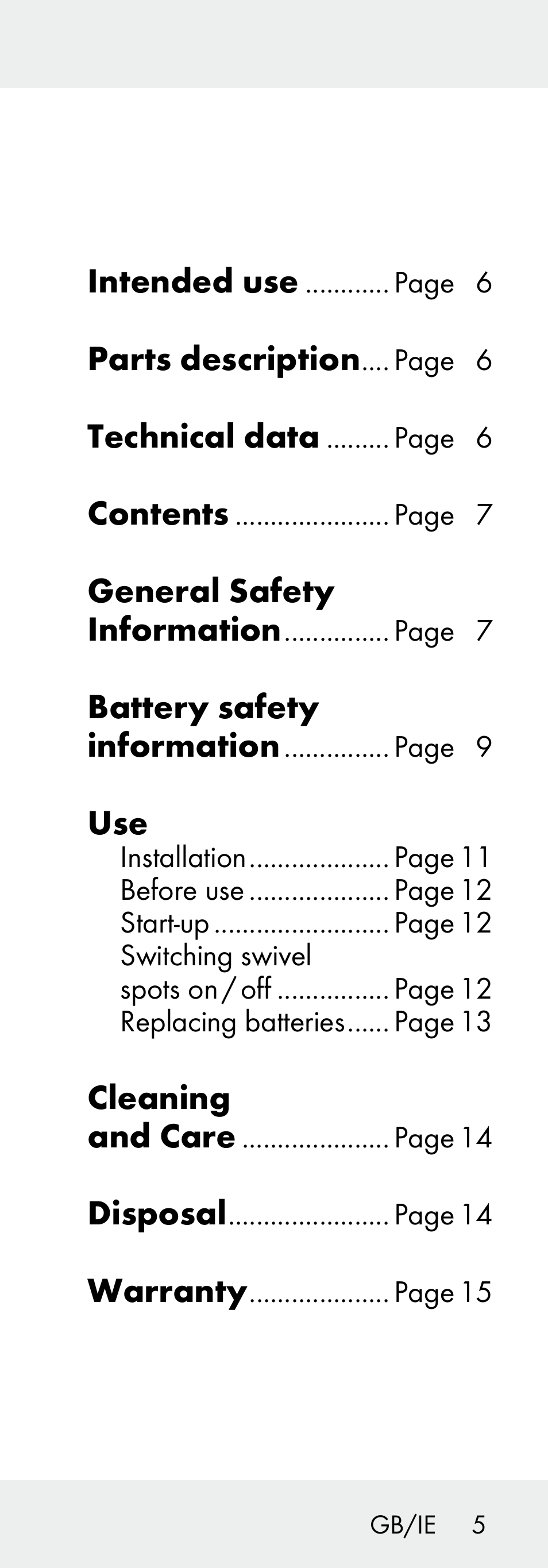 Livarno 102738-14-01/ 102738-14-02 User Manual | Page 5 / 102