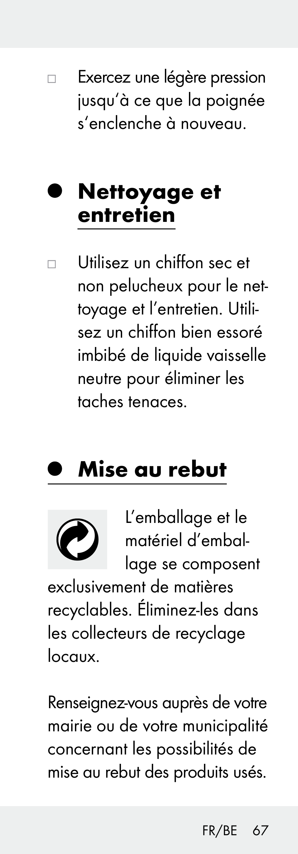 Nettoyage et entretien, Mise au rebut | Livarno 102738-14-01/ 102738-14-02 User Manual | Page 67 / 102
