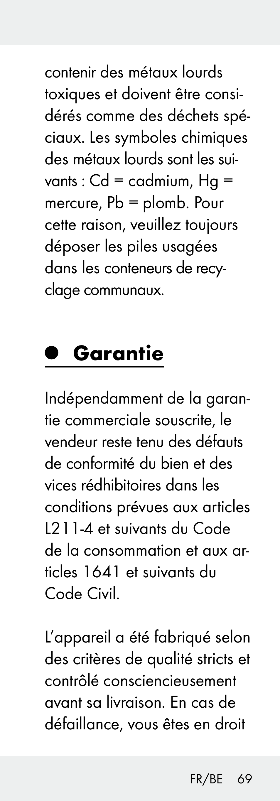 Garantie | Livarno 102738-14-01/ 102738-14-02 User Manual | Page 69 / 102