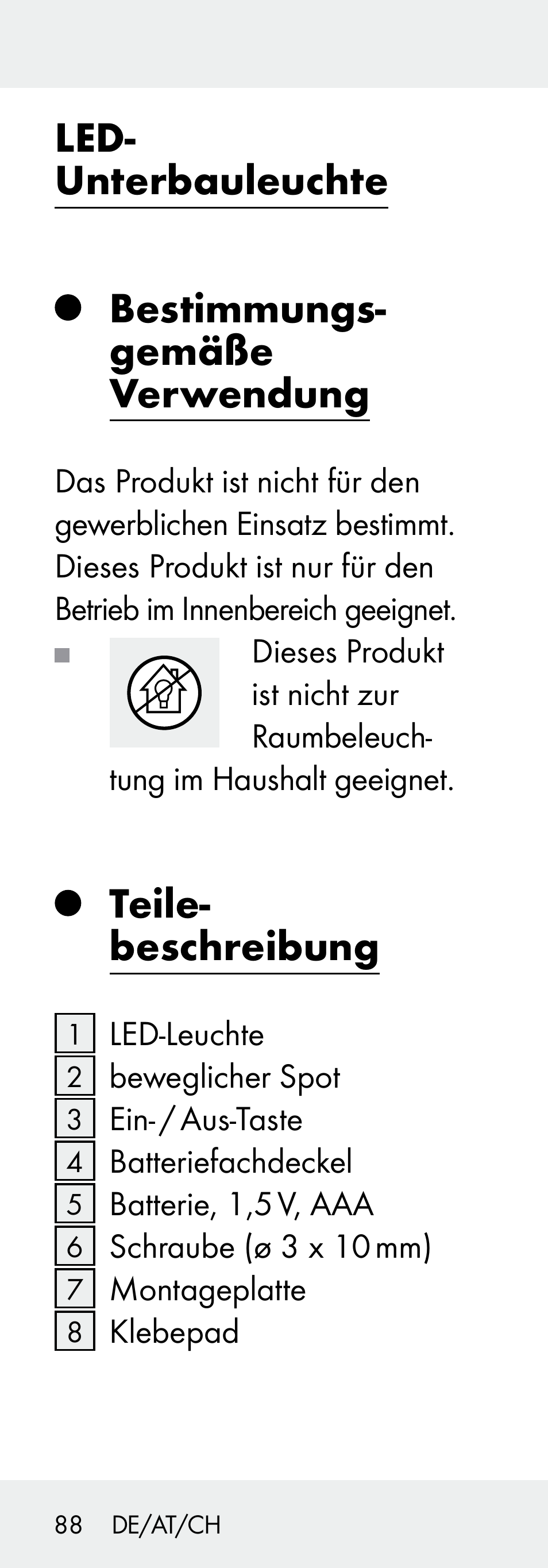 Teile- beschreibung | Livarno 102738-14-01/ 102738-14-02 User Manual | Page 88 / 102