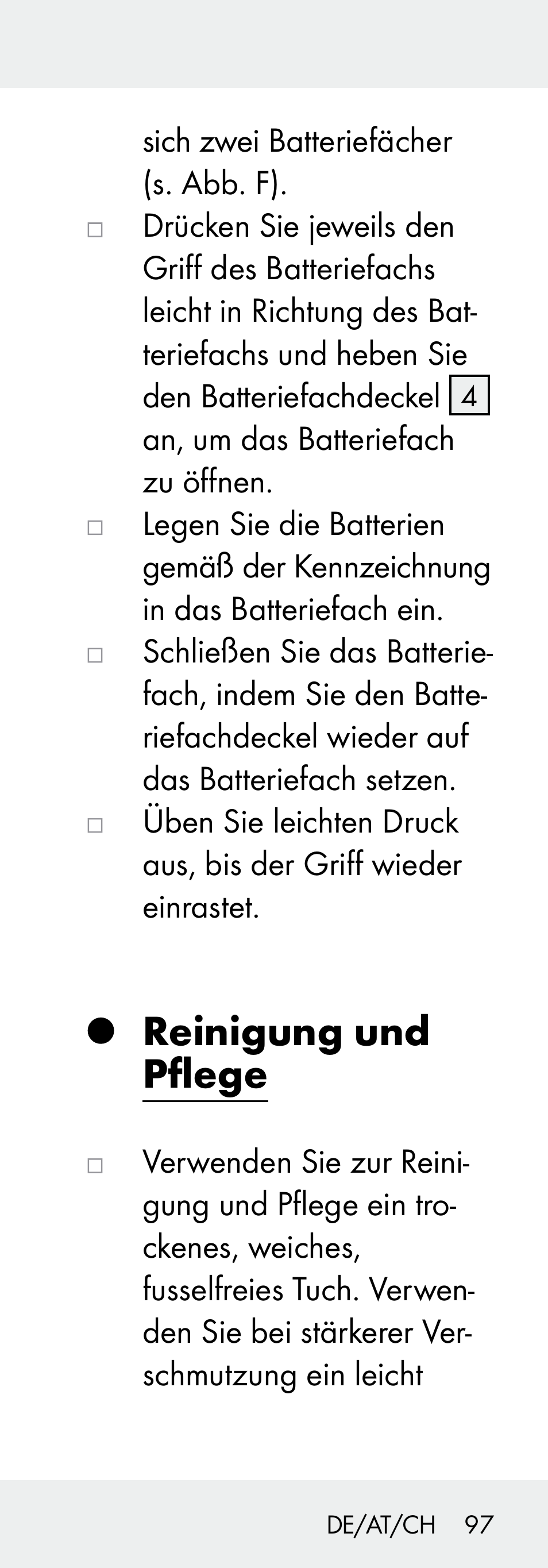Reinigung und pflege | Livarno 102738-14-01/ 102738-14-02 User Manual | Page 97 / 102