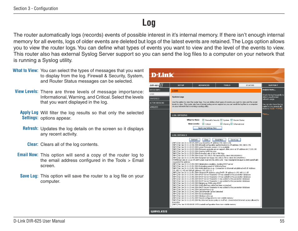 D-Link DIR-625 User Manual | Page 55 / 94