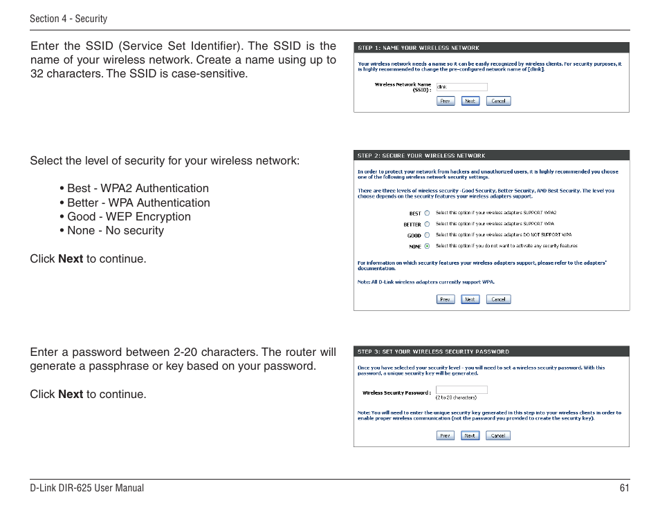 D-Link DIR-625 User Manual | Page 61 / 94