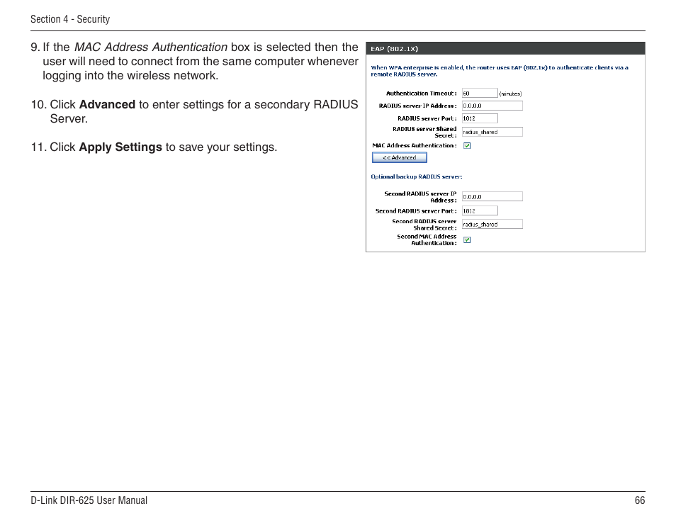 D-Link DIR-625 User Manual | Page 66 / 94