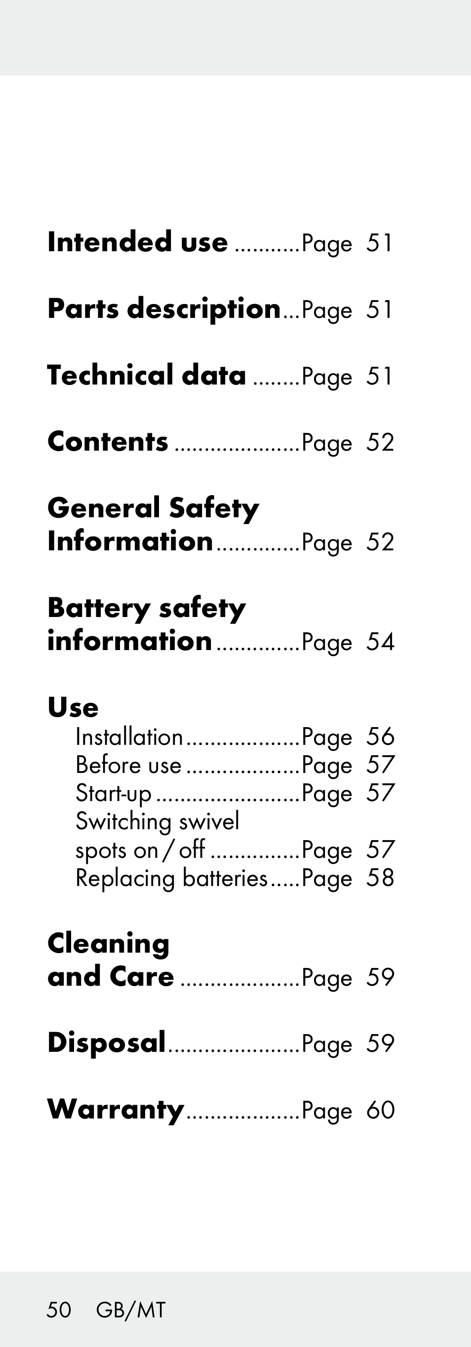 Livarno 102738-14-01/ 102738-14-02 User Manual | Page 50 / 78