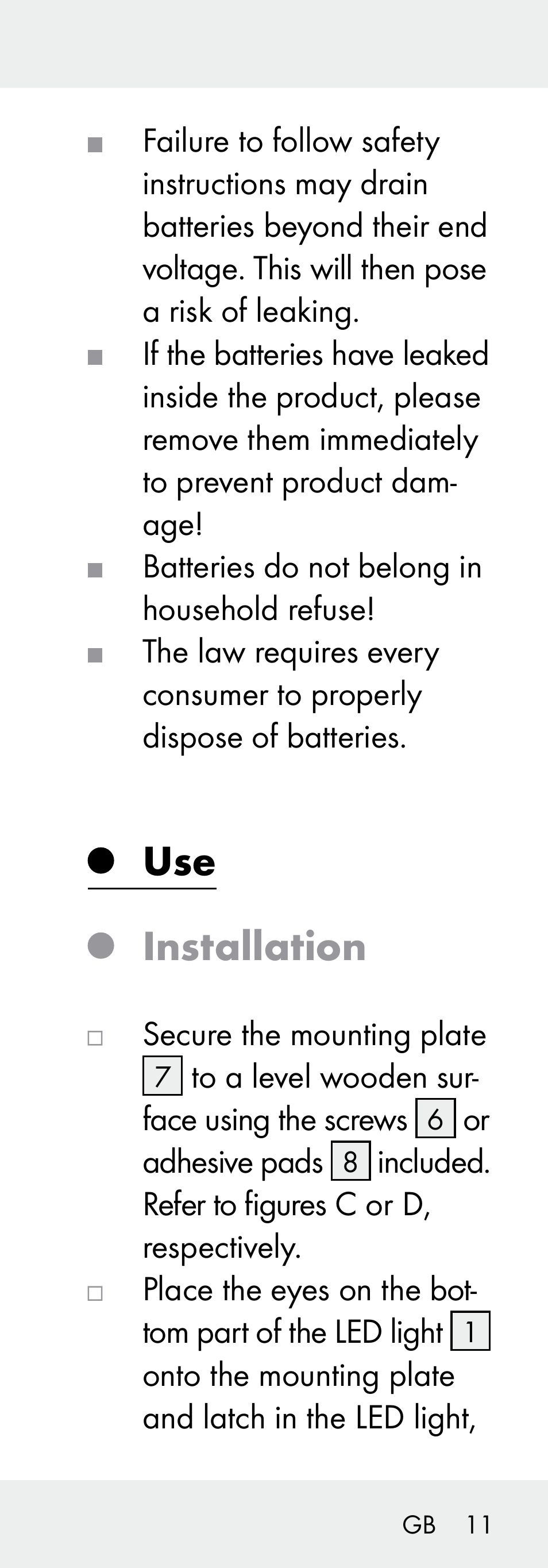 Use installation | Livarno 102738-14-01/ 102738-14-02 User Manual | Page 11 / 104