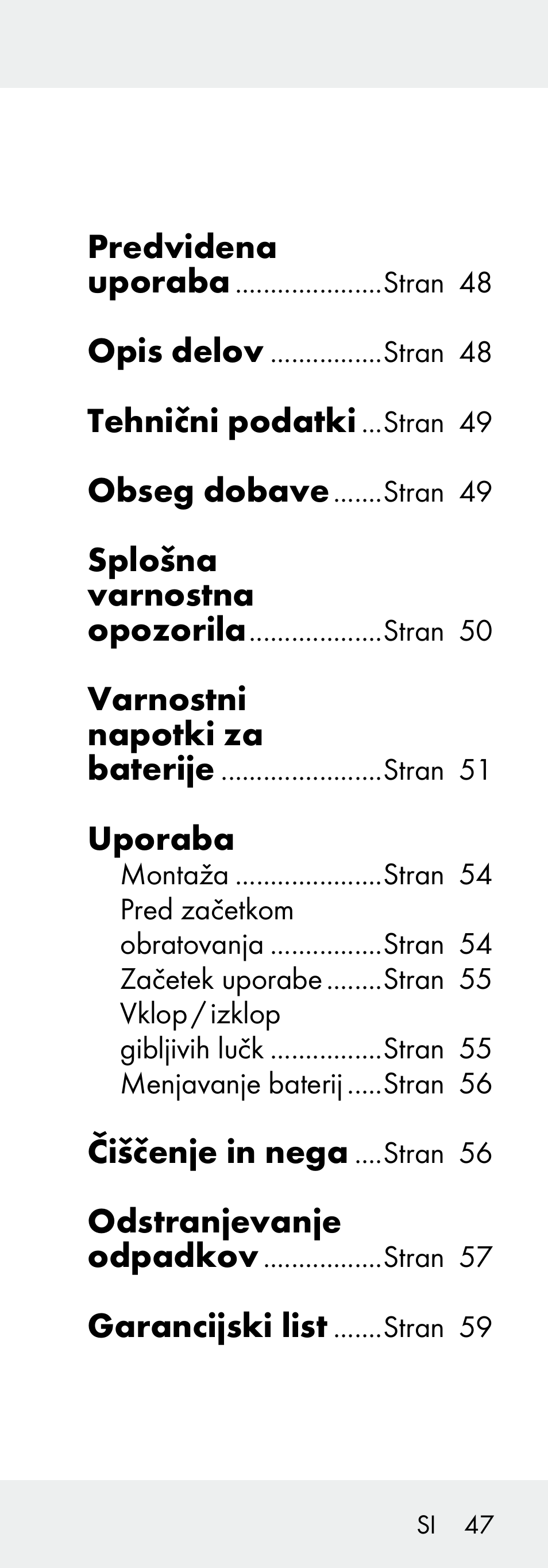 Livarno 102738-14-01/ 102738-14-02 User Manual | Page 47 / 104