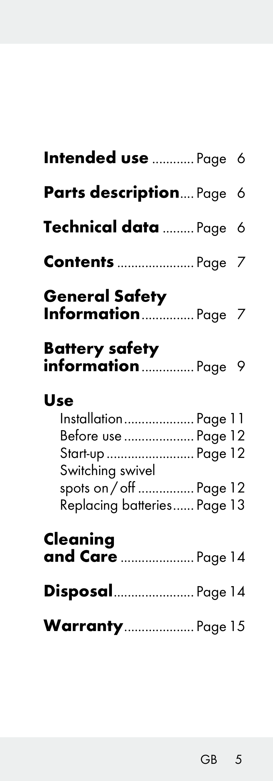 Livarno 102738-14-01/ 102738-14-02 User Manual | Page 5 / 104
